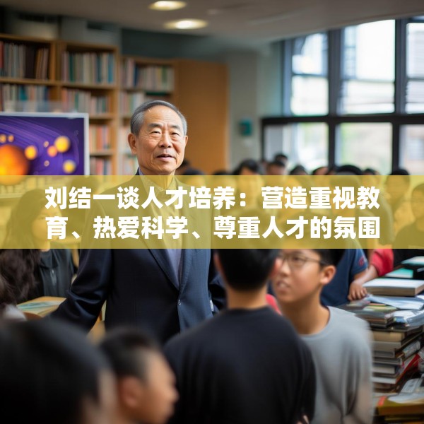刘结一谈人才培养：营造重视教育、热爱科学、尊重人才的氛围