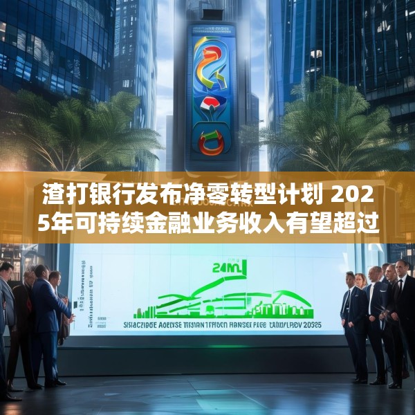 渣打银行发布净零转型计划 2025年可持续金融业务收入有望超过10亿美元