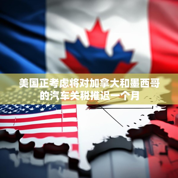 美国正考虑将对加拿大和墨西哥的汽车关税推迟一个月