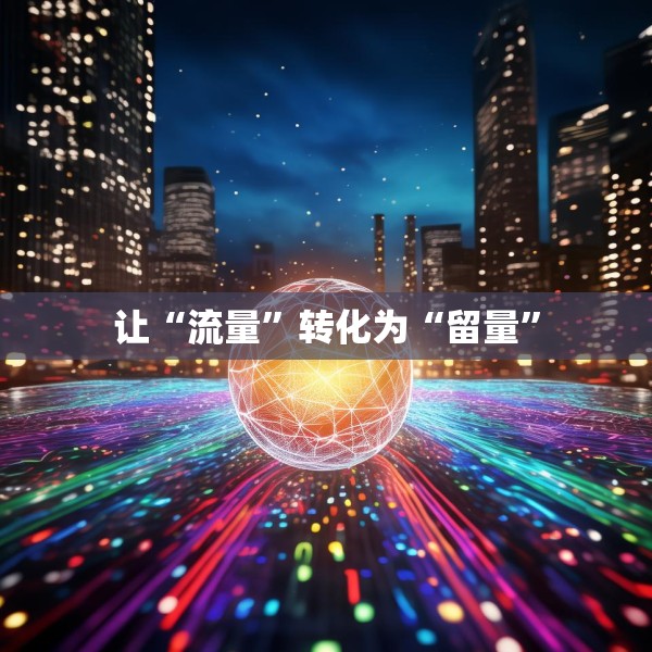 让“流量”转化为“留量”
