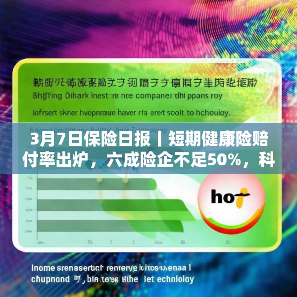 3月7日保险日报丨短期健康险赔付率出炉，六成险企不足50%，科技股成“香饽饽” 险资大幅提升调研频次