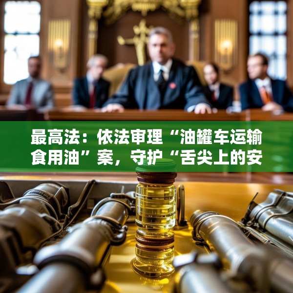 最高法：依法审理“油罐车运输食用油”案，守护“舌尖上的安全”