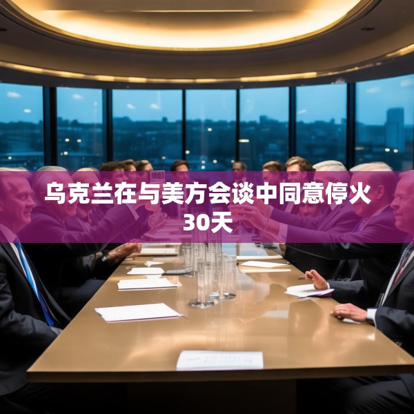 乌克兰在与美方会谈中同意停火30天