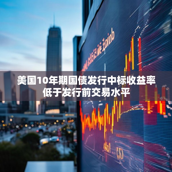 美国10年期国债发行中标收益率低于发行前交易水平
