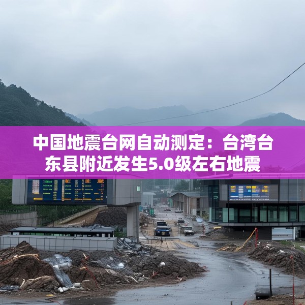 中国地震台网自动测定：台湾台东县附近发生5.0级左右地震