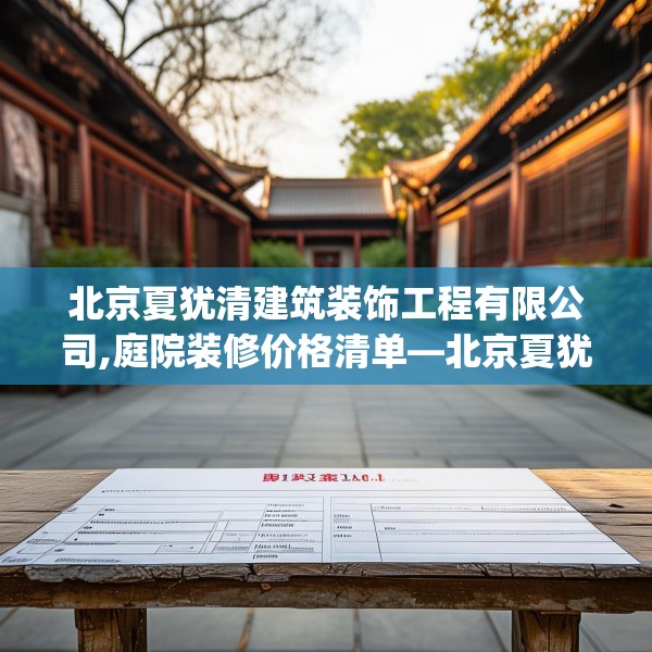北京夏犹清建筑装饰工程有限公司,庭院装修价格清单—北京夏犹清建筑装饰工程有限公司511.a387b388c391fgy.398fdsfds