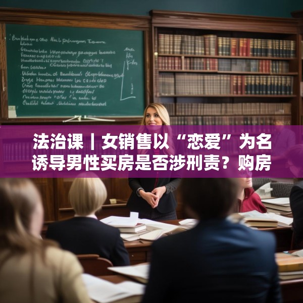 法治课｜女销售以“恋爱”为名诱导男性买房是否涉刑责？购房合同有效吗？
