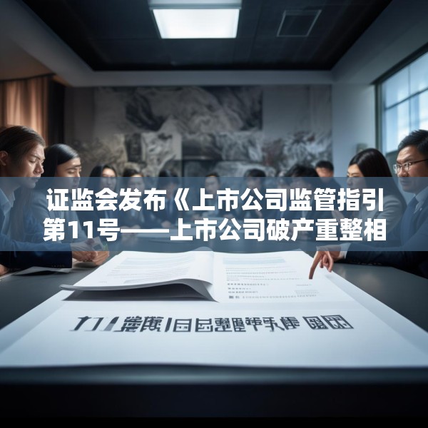 证监会发布《上市公司监管指引第11号——上市公司破产重整相关事项》