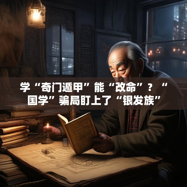 学“奇门遁甲”能“改命”？“国学”骗局盯上了“银发族”