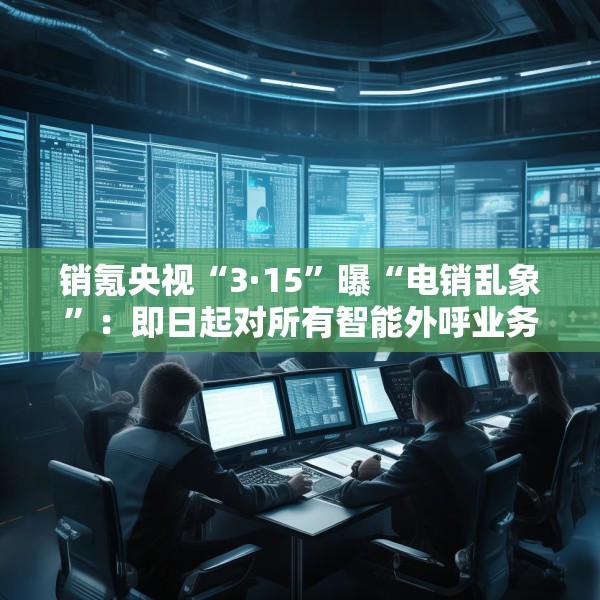 销氪央视“3·15”曝“电销乱象”：即日起对所有智能外呼业务自查自纠