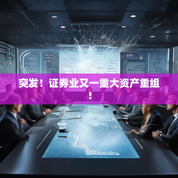 突发！证券业又一重大资产重组！