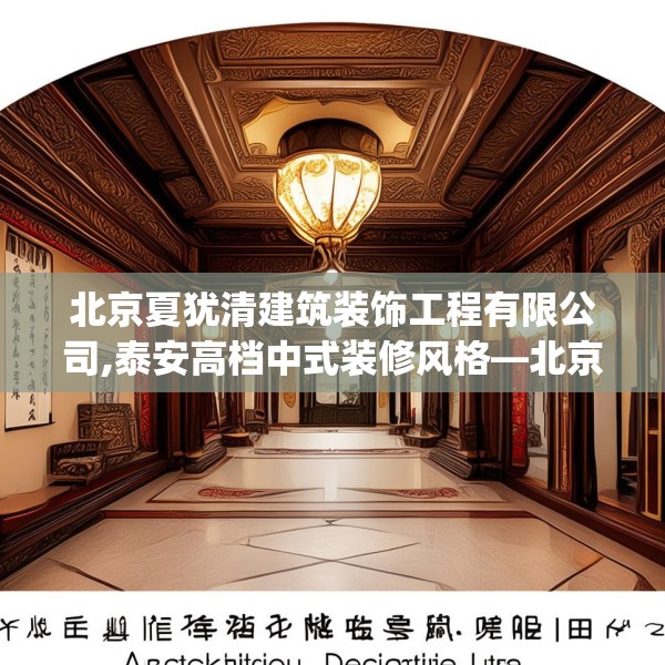 北京夏犹清建筑装饰工程有限公司,泰安高档中式装修风格—北京夏犹清建筑装饰工程有限公司557.a433b434c437fgy.444bnbn