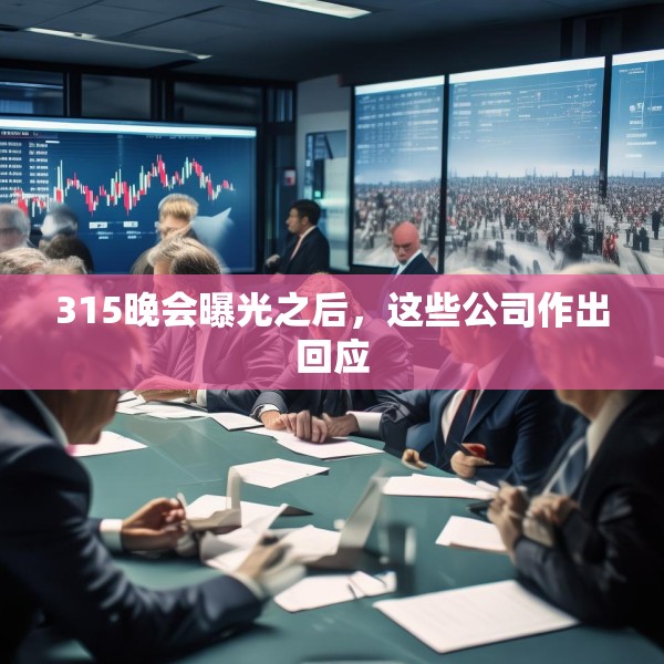 315晚会曝光之后，这些公司作出回应