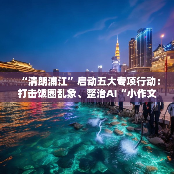 “清朗浦江”启动五大专项行动：打击饭圈乱象、整治AI“小作文”等