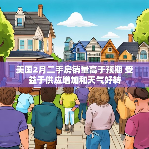 美国2月二手房销量高于预期 受益于供应增加和天气好转