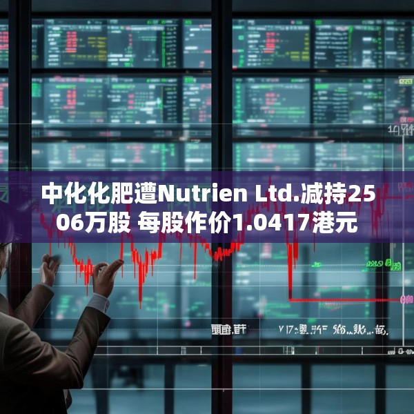 中化化肥遭Nutrien Ltd.减持2506万股 每股作价1.0417港元