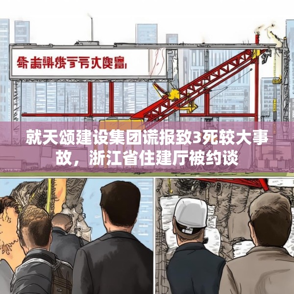 就天颂建设集团谎报致3死较大事故，浙江省住建厅被约谈