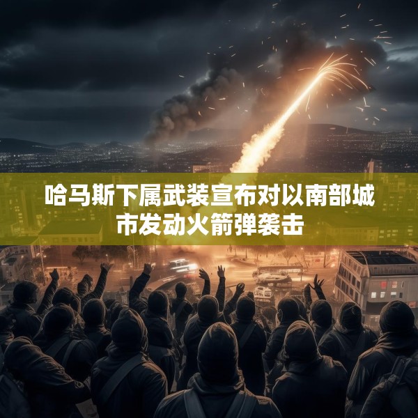 哈马斯下属武装宣布对以南部城市发动火箭弹袭击