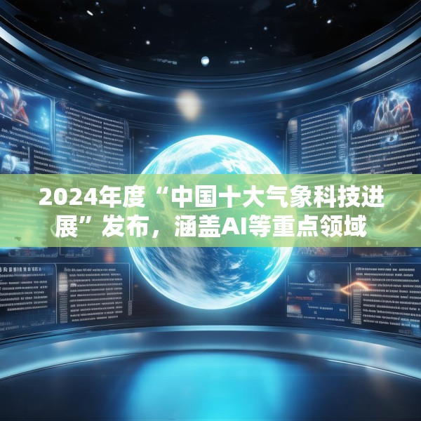 2024年度“中国十大气象科技进展”发布，涵盖AI等重点领域