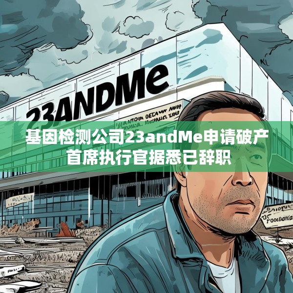 基因检测公司23andMe申请破产 首席执行官据悉已辞职