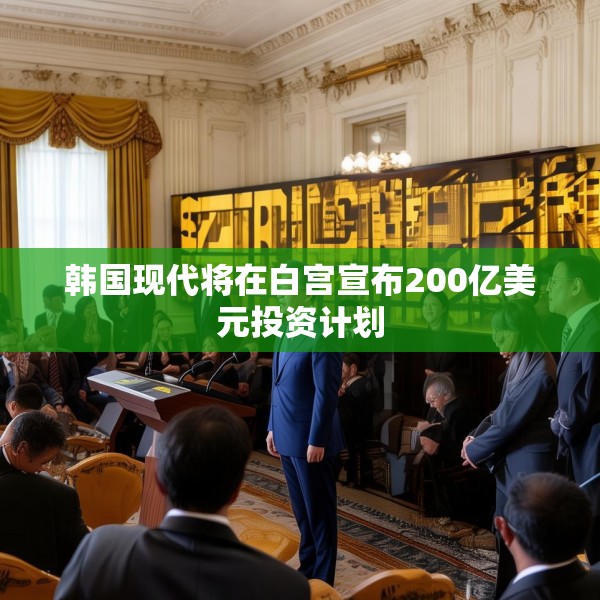 韩国现代将在白宫宣布200亿美元投资计划