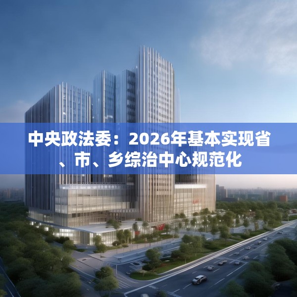 中央政法委：2026年基本实现省、市、乡综治中心规范化