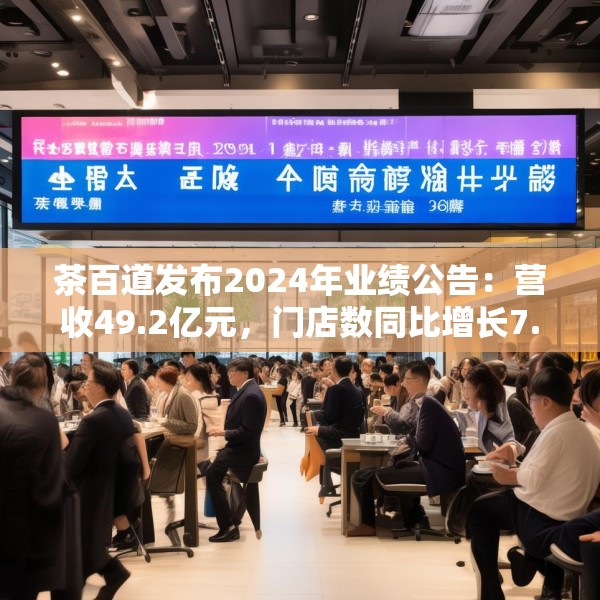 茶百道发布2024年业绩公告：营收49.2亿元，门店数同比增长7.6%