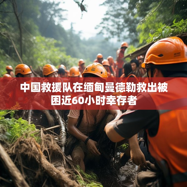 中国救援队在缅甸曼德勒救出被困近60小时幸存者