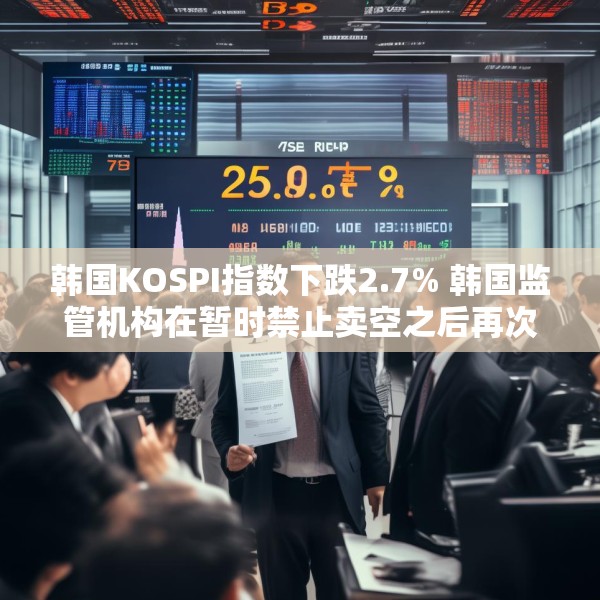 韩国KOSPI指数下跌2.7% 韩国监管机构在暂时禁止卖空之后再次允许卖空