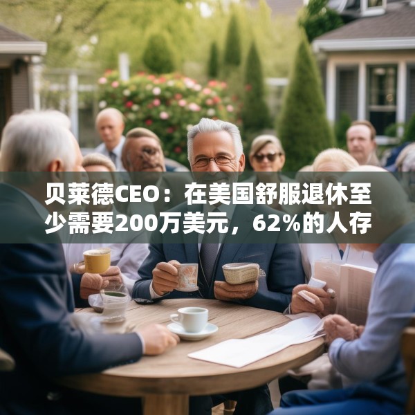 贝莱德CEO：在美国舒服退休至少需要200万美元，62%的人存款不到15万美元