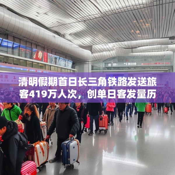 清明假期首日长三角铁路发送旅客419万人次，创单日客发量历史新高