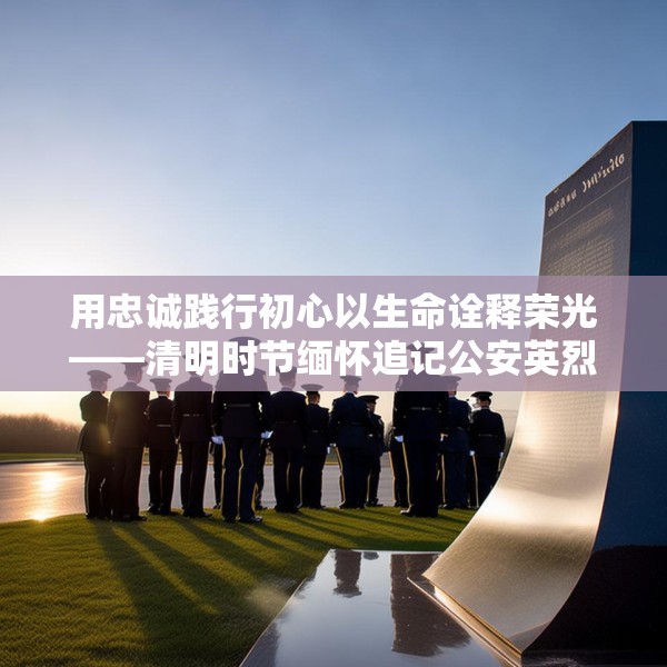 用忠诚践行初心以生命诠释荣光——清明时节缅怀追记公安英烈