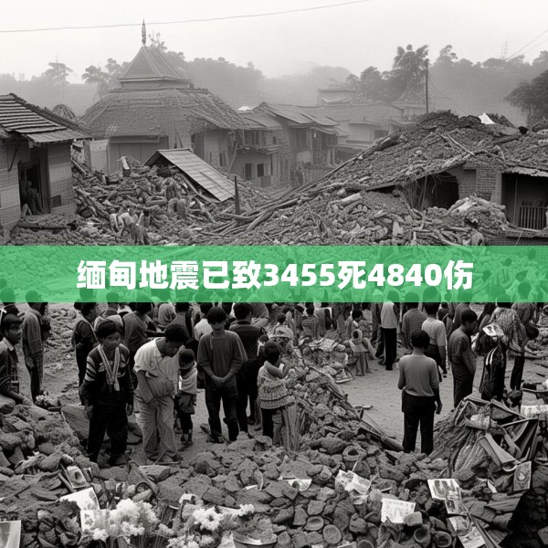 缅甸地震已致3455死4840伤