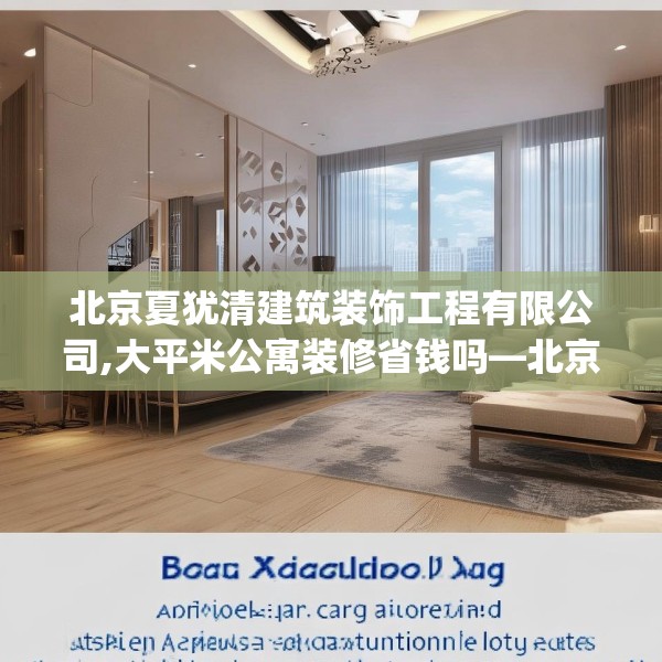北京夏犹清建筑装饰工程有限公司,大平米公寓装修省钱吗—北京夏犹清建筑装饰工程有限公司199.a75b76c79fgy.86jhhj