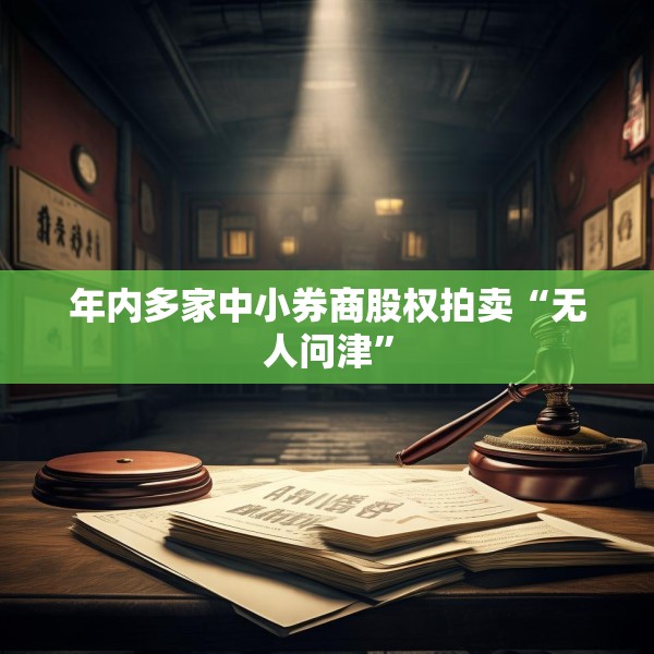 年内多家中小券商股权拍卖“无人问津”