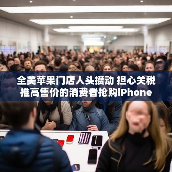 全美苹果门店人头攒动 担心关税推高售价的消费者抢购iPhone