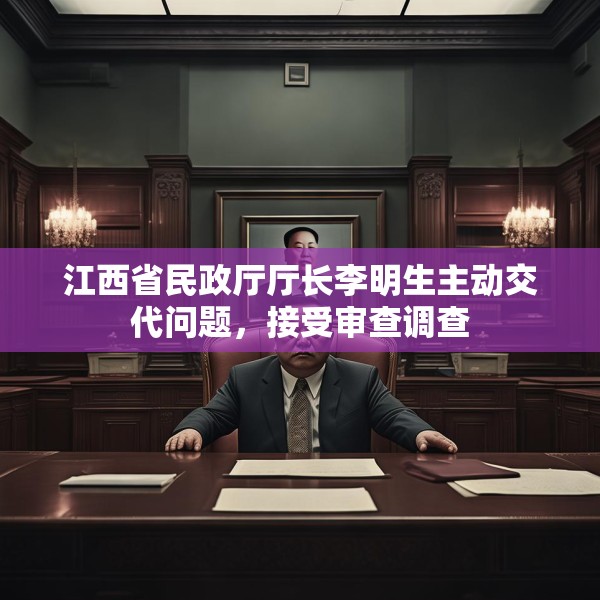 江西省民政厅厅长李明生主动交代问题，接受审查调查