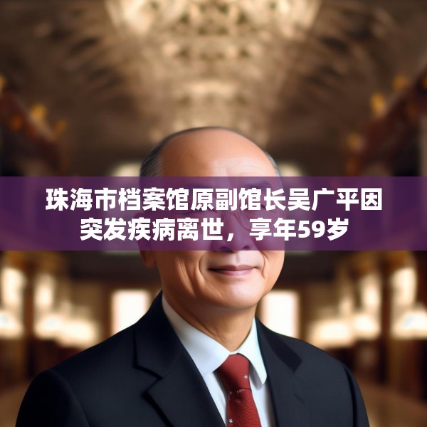 珠海市档案馆原副馆长吴广平因突发疾病离世，享年59岁