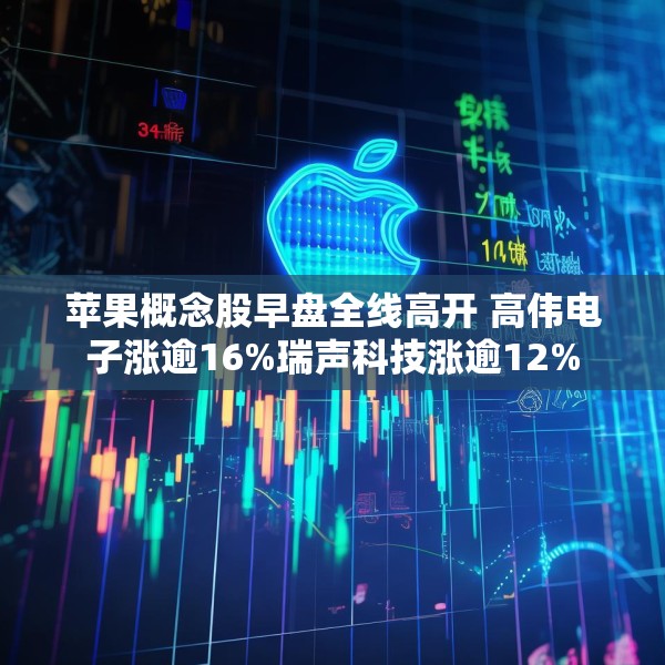 苹果概念股早盘全线高开 高伟电子涨逾16%瑞声科技涨逾12%