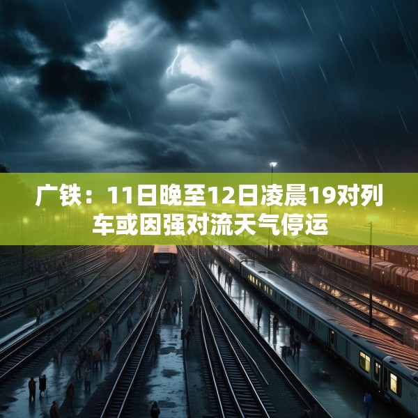 广铁：11日晚至12日凌晨19对列车或因强对流天气停运