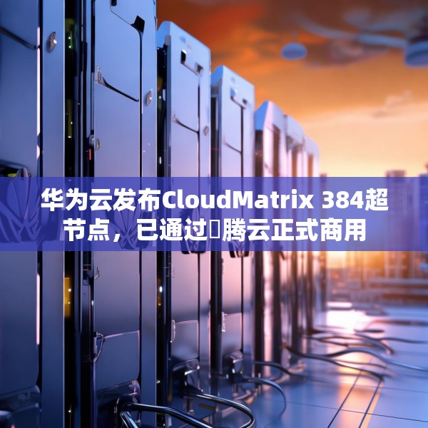 华为云发布CloudMatrix 384超节点，已通过昇腾云正式商用