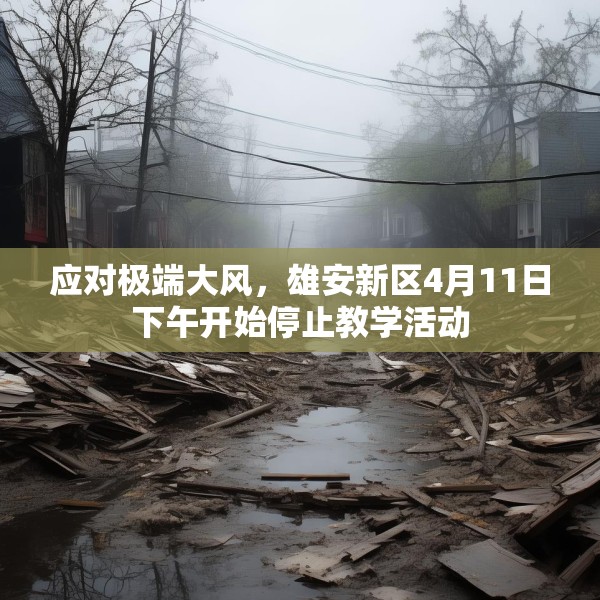 应对极端大风，雄安新区4月11日下午开始停止教学活动