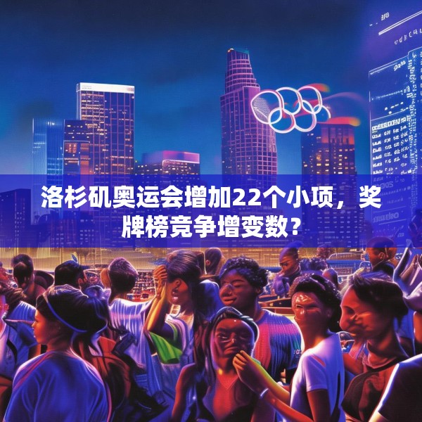洛杉矶奥运会增加22个小项，奖牌榜竞争增变数？