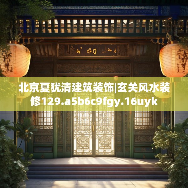 北京夏犹清建筑装饰|玄关风水装修129.a5b6c9fgy.16uyk