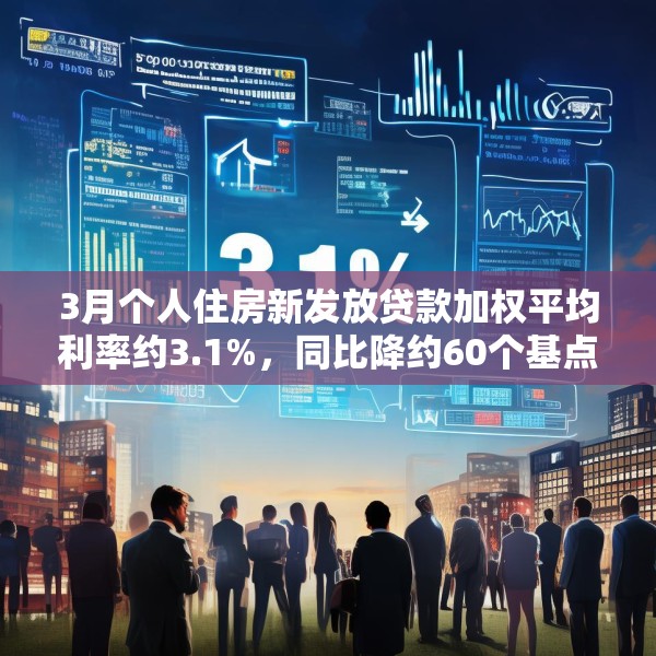 3月个人住房新发放贷款加权平均利率约3.1%，同比降约60个基点