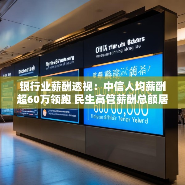 银行业薪酬透视：中信人均薪酬超60万领跑 民生高管薪酬总额居首