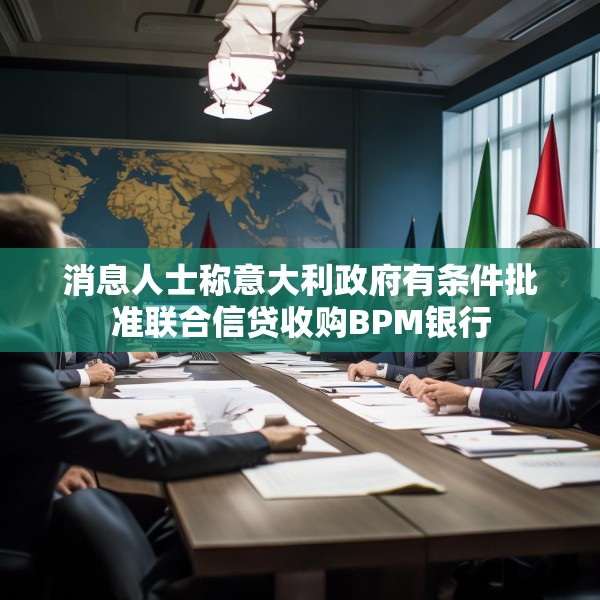 消息人士称意大利政府有条件批准联合信贷收购BPM银行