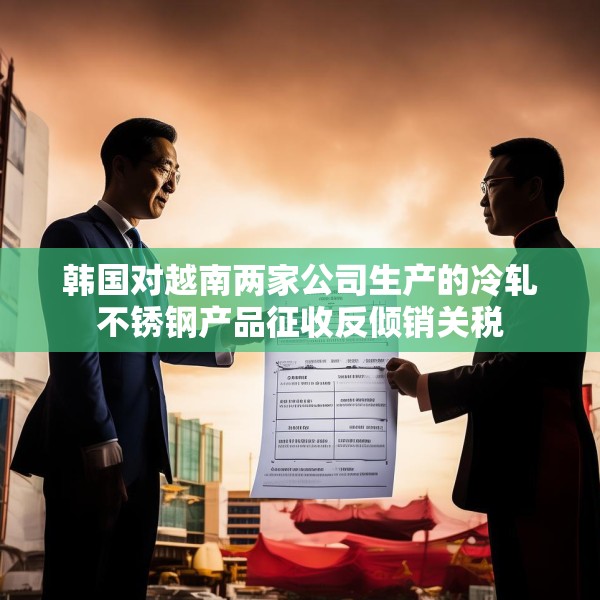韩国对越南两家公司生产的冷轧不锈钢产品征收反倾销关税