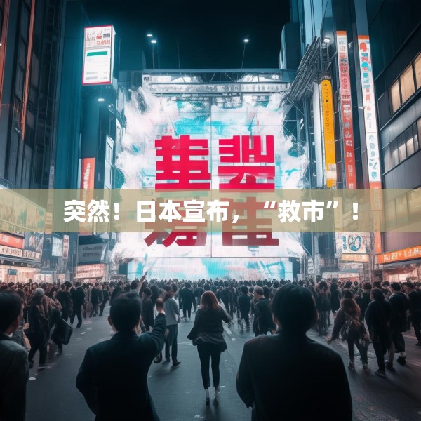 突然！日本宣布，“救市”！