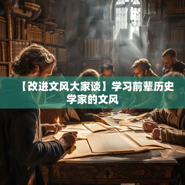【改进文风大家谈】学习前辈历史学家的文风